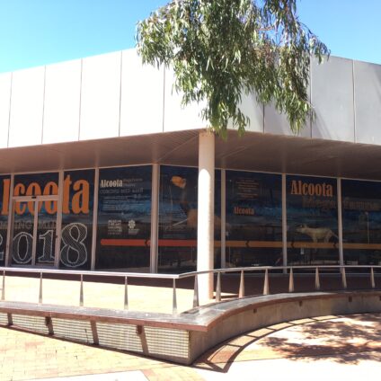 Window Wrap for the Alcoota Megafauna Museum construction