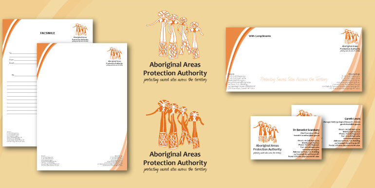 Aboriginal Areas Protection Authority (AAPA) logo and brand development.