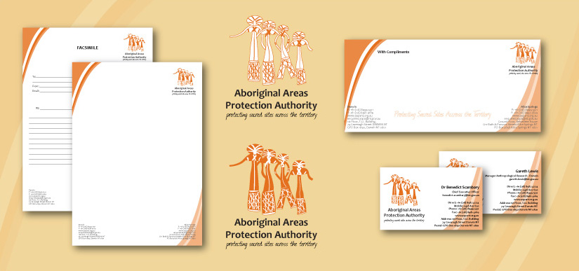 Aboriginal Areas Protection Authority (AAPA) logo and brand development.