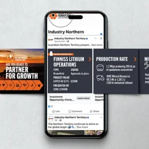 Social media campaign created for the Northern Territory Government Partner for Growth initiative.