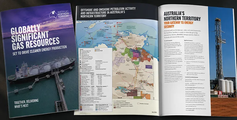 Northern Territory energy investment publication and information design